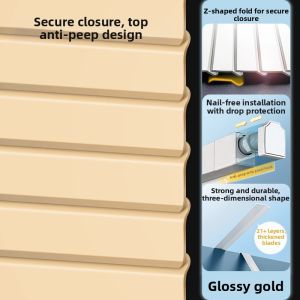 Pry-resistant Sun Blocking Water-proof Aluminum Roller Blind