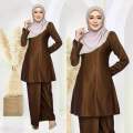 🔥(SIZE XS-5XL) TEMA SEDONDON BAJU KURUNG RICH BROWN / CHOCOLATE / COKLAT RAYA 2025 | SEDONDON KURUNG MODEN RIAU KEBAYA KEBARUNG PLAIN VIRAL PLUS SIZE BRIDESMAID PENGAPIT DINNER VIRAL KENDURI MURAH. 