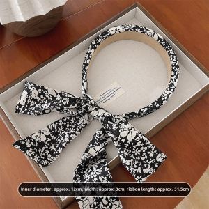 GUOQI | Gang Style Polka Dot Bow Silk Hair Band