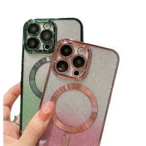 Invisible Camera Bracket Magnetic Cases With Camera Glass Protector Luxury Holder For IPhone 11/11 Pro Max/14 Pro Max