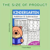 32-Page Preschool & Kindergarten Math Workbook: Addition & Subtraction with Fun Illustrations and Activities