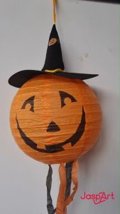 Lampion Halloween Jack O Lantern Dekorasi Haloween Labu Bertopi Penyihir