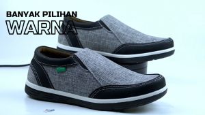 SEPATU PRIA CASUAL SLIP ON TERBARU KHAMZO D03 TERBARU