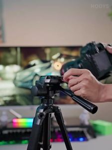 HOOYS | Portabile Aluminum Tripod | A Great Pick for tripod stand holder Lovers