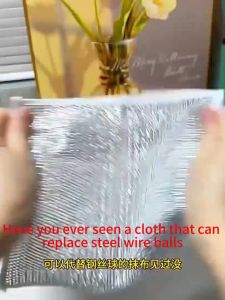 Thikened Non-Stick Oil Dishrag /Non-Scratch Steel Wire Dishcloths/ Multi-Purpose Kitchen Pot Dish Washing Cloth /Magic Dish Towel