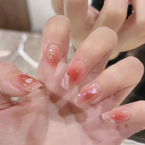 Nghệ Thuật Làm Móng Móng Móng Giả Màu Hồng Cá Mập Tự Làm Móng Móng Giả Có Thể Tháo Rời Hoàn Thiện Màu Trắng Độ Bền Cao