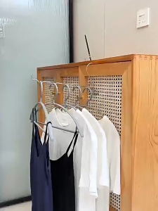 Folding drying rack indoor household balcony tile stainless steel outdoor outdoor clothes single shot simple hanging clothes shelf artifact