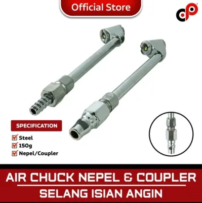 Air Chuck Panjang Nepel Dan Coupler / Selang Isian Angin Nepel / Coupler