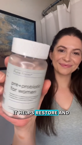 PURE FORM Pre + Probiotic for Women | 50 Billion CFU Vaginal Probiotic Strains + Prebiotic Fiber 90-day Supply