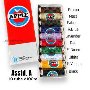 [Box-100m] Apple thread Sewing Sinulid 100m 10tubes/box Lucky888corp