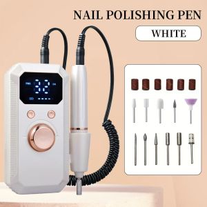 HD Digital Display Polishing Machine Professional Nail Gel Polisher Electric Portable Nail Drill Rechargeable and Low Noise