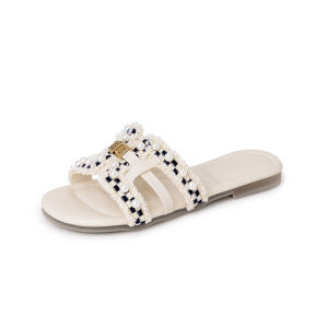 Reemoor | French Style New Pearl Slides Sandals
