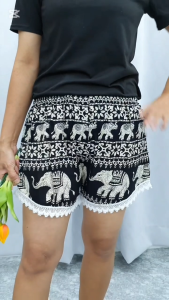 018 SELUAR PENDEK BATIK GAJAH LACE BATIK ELEPHANT THAILAND