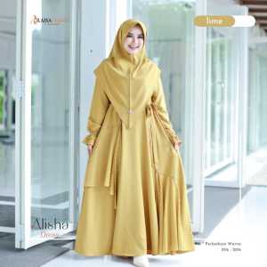 GAMIS RAISAHIJAB ALISHA DRESS WANITA LENGAN PANJANG TERBARU