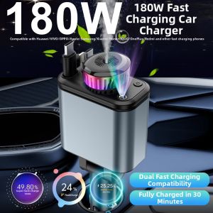 Strolex | Vehicle Bluetooth Full Protocol Super Fast Charging Adapter 180w