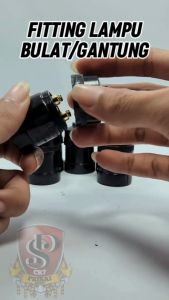 PAKET ISI 6 PCS Fitting Lampu Gantung E27 Warna Hitam / Fitting E27 Bulat Hitam Warna hitam Kuat Tahan Lama Paket Isi 6 pcs