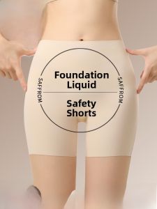 Miiow | Catwoman Seamless Safety Shorts Women High Waist Bottoms Tightening Tummy Control Summer Three-quarter Length Nylon Spandex