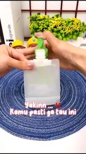 POUCH REFILL TEMPAT ISI ULANG SABUN SHAMPO CAIR TRAVEL / PLASTIK FLIPTOP TRAVELING ORGANIZER POUCH / BOTOL TEMPAT