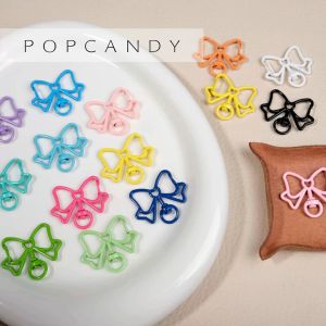10Pcs Ganci Pita Gantungan Kunci Warna - Pengait Gantungan Kunci Bahan Logam Aksesoris DIY