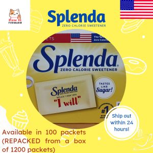 Splenda / Members Selection Sweetener Packets (1gm x 100 packets) Original US Made Keto-friendly Zero Calorie