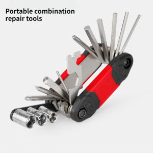 Bicycle Repair Tool Set - 16-in-one Hexagonal Socket Wrench Set for Mountain Bike Repair and Maintenance Accessories