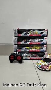 Mainan RC Drift King 1:24 Racer Anak Remote Control Mobil Drift Charger Lampu Depan