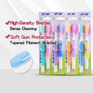 2pcs Toothbrush couple design extra soft toothbrush couple toothbrush value pack berus gigi couple 2pcs