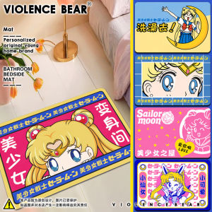 Thảm Trải Sàn Cá Tính Anime Nhật Bản Diatom Mud Mềm Thảm Trải Sàn Thủy Thủ Bé Gái Phòng Biến Hình Dễ Thương Thảm Trang Trí Nhà Công Chúa Cổ Tích