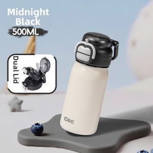 CILLE | Childrens Straw Cup Student Use High Appearance Sports Water Bottle