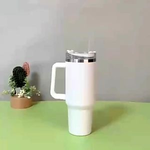 BZ-156 40oz Tumbler dengan pegangan sublimate blank cup vacuum stainless 1200ML