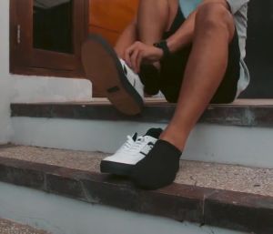 Sepatu Putih Nicholas NAZREAL Sneakers Cowok Casual Synthetic Premium
