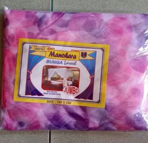 Promo Murah Kelambu kotak Tidur Anti Nyamuk motif kembang manohara jumbo 180x200 200x200 / Kelambu tempat tidur dewasa ukuran jumbo / Selambu anti nyamuk ukuran 200x200
