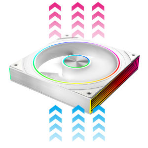 Jungle Leopard Transwarp 14 Star Ring 140mm PC Case Fan 5V 3Pin ARGB Cyclic Mirror Light Effect PWM 650 to 1800RPM Cooling Fan