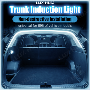 Car Trunk Led Light 200cm/400cm Hidden Flexible Light Strip Automatic On/Off Non-Destructive Installation Universal for 12V/24V