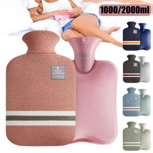 1000/2000Ml Hot Water Bottles Bag Water-filling Hot-water Bag for Female Warm Belly Hands and Feet Keep Warmer Christmas gift