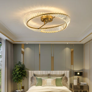 HAOJUESHIDENGSHI | Nordic Crystal Circular Ceiling Light for Living Room