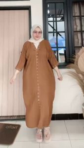Dress Kaftan Jumbo Dewasa Premium Swaroski