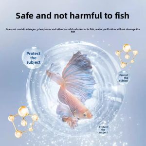 MONLEYTA | Fish Tank Water Purifying Tablets Clearing Odor Removing Fish Pool Aquarium Fish Pond Clear Water Fish Breeding Water Purifier