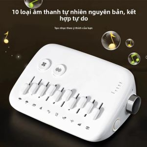Máy Tạo Âm Thanh Ngủ Mini Di Động Với Đèn Thở 10 Âm Thanh Thiên Nhiên Thư Giãn Loa Khử Tiếng Ồn Sử Dụng Nguồn USB Cho Gia Đình
