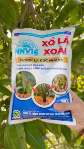 Phân Bón Vi Lượng NNV16 XỔ LÁ XOÀI – Xuống Lá Cực Nhanh Kích Thích Ra Hoa Sớm Không Nghẹn Bông Không Chai Đầu Lân (Gói 1Kg)