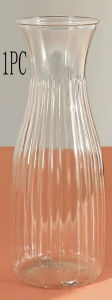 1/4pcs Plastic Striped Vases Transparent Flower Vases Floral Combination Crafts Suitable For Various Bouquet Decoration Displa