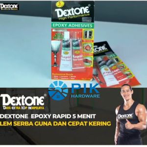 LEM EPOXY RAPID 5 MENIT DEXTONE CLEAR 30gr | LEM BESI CAMPUR BENING ADHESIVES SERBAGUNA