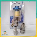 Air Filter Water separator untuk Spray Gun kompresor angin berfungsi sebagai Pemisah air dan udara atau minyak Dengan Adapter 1/4 ". 