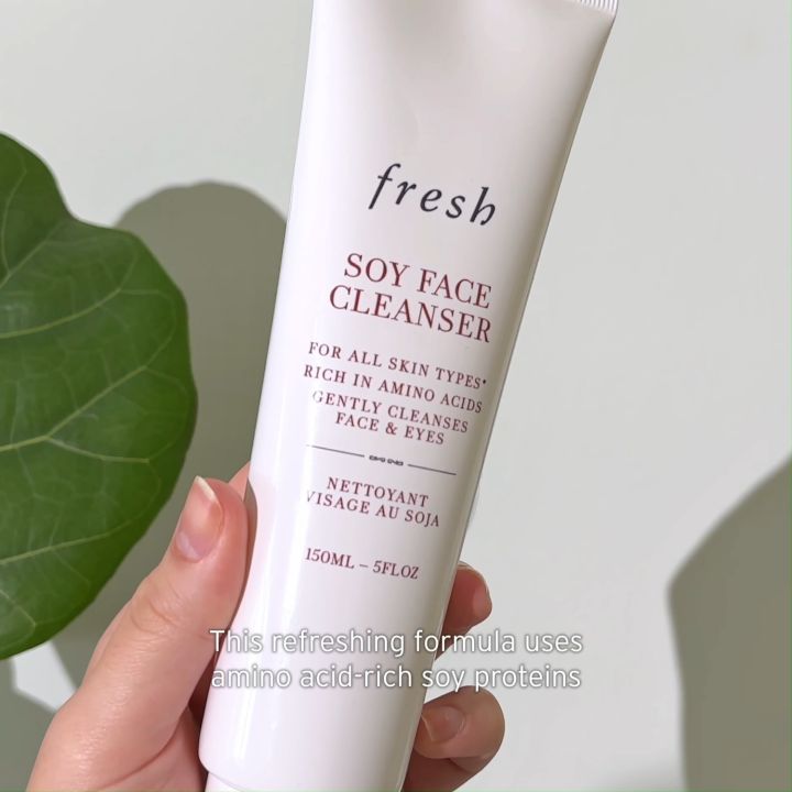 Fresh Soy Face Cleanser 50ml เฟรช ซอย คลีนเซอร์ เจลล้างหน้า โปรตีนถั่วเหลือง อันดับ 1 สูตรอ่อนโยน ทำความสะอาดสิ่งสกปรกอย่างหมดจด โดยไม่แห้งตึง