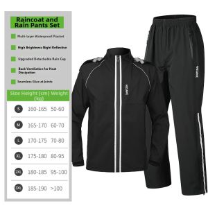 WOSAWE | Multipurpose Waterproof Cycling Rain Suit Set
