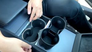 Tesla 2025 Model 3 Highland/Y Juniper Cup Holder Interior Storage Accessories Tesla Accessories
