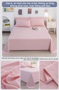 KAMONI | Bộ Drap Giường Đơn Mùa Cả Năm Đơn Giản Không Phải Bông