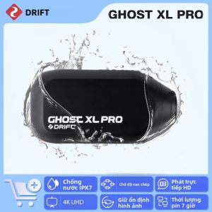 Camera Hành Động Thể Thao Drift Ghost XL Pro 4K Plus HD WiFi IPX7 Chống Nước Dành Cho Xe Máy Xe Đạp Ghi Hình Mũ Bảo Hiểm 140 °   Góc Nhìn