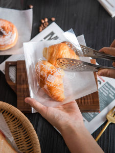 Bakery Self-Sealing Bag for Toast Bread Pasting Pancakes Transparent Snacks Food Packaging Bag Kitchen Baking Supplies