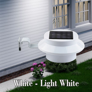 Solar Fence Lights Outdoor 3 LED Deck Step Lights Solar Powered Wall Garden LampPatio Yard Railing Stair Pathway Easy Install
